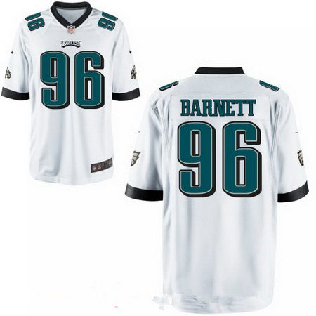 Men's 2017 NFL Draft Philadelphia Eagles #96 Derek Barnett White Road Stitched NFL Nike Elite Jersey