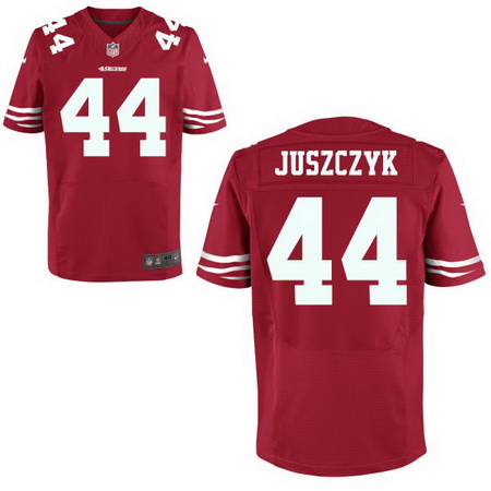 Men's San Francisco 49ers #44 Kyle Juszczyk Scarlet Red Team Color Stitched NFL Nike Elite Jersey