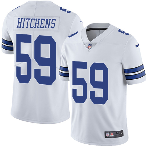 Nike Dallas Cowboys #59 Anthony Hitchens White Men's Stitched NFL Vapor Untouchable Limited Jersey