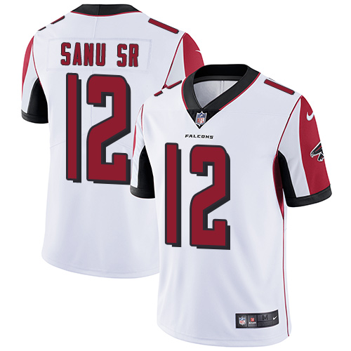 Nike Atlanta Falcons #12 Mohamed Sanu Sr White Men's Stitched NFL Vapor Untouchable Limited Jersey