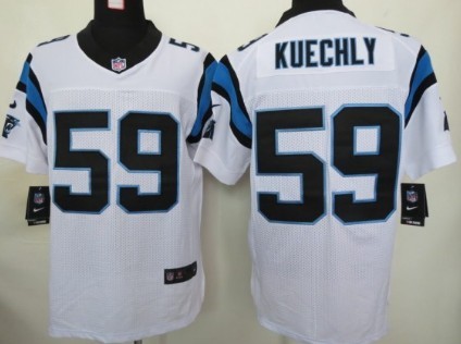 Nike Carolina Panthers #59 Luke Kuechly White Elite Jersey