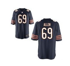 Nike Chicago Bears #69 Jared Allen Blue Game Jersey