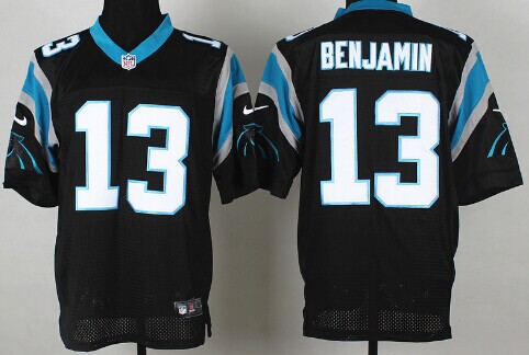 Nike Carolina Panthers #13 Kelvin Benjamin Black Elite Jersey