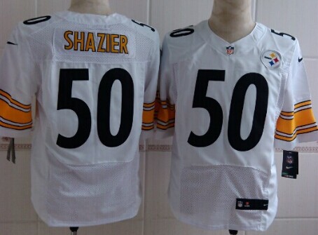 Nike Pittsburgh Steelers #50 Ryan Shazier White Elite Jersey