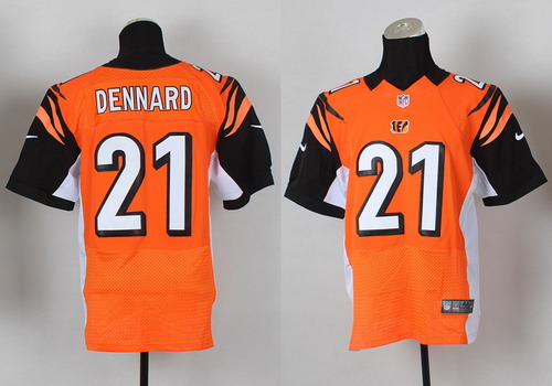 Nike Cincinnati Bengals #21 Darqueze Dennard Orange Elite Jersey