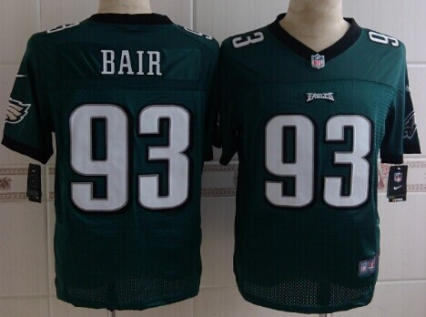 Nike Philadelphia Eagles #93 Brandon Bair Dark Green Elite Jersey