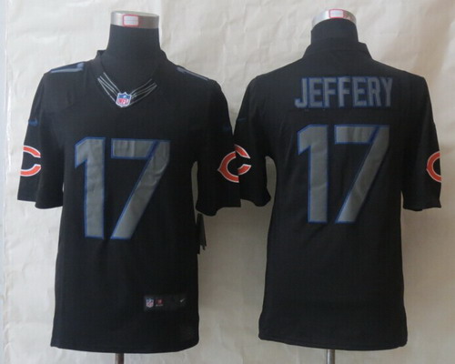 Nike Chicago Bears #17 Alshon Jeffery Black Impact Limited Jersey