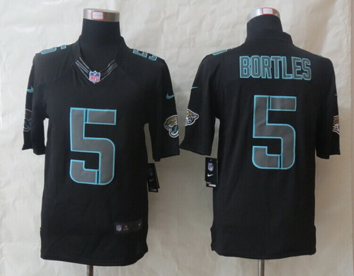 Nike Jacksonville Jaguars #5 Blake Bortles Black Impact Limited Jersey