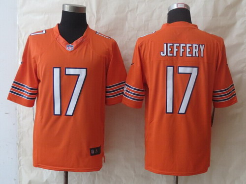 Nike Chicago Bears #17 Alshon Jeffery Orange Limited Jersey