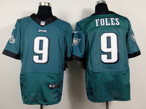 Nike Philadelphia Eagles #9 Nick Foles 2014 Dark Green Elite Jersey