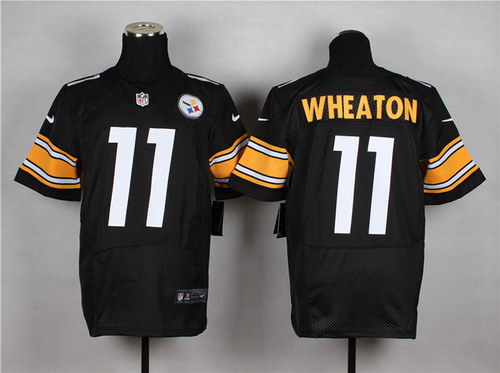 Nike Pittsburgh Steelers #11 Markus Wheaton Black Elite Jersey