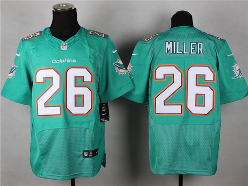 Nike Miami Dolphins #26 Lamar Miller 2013 Green Elite Jersey