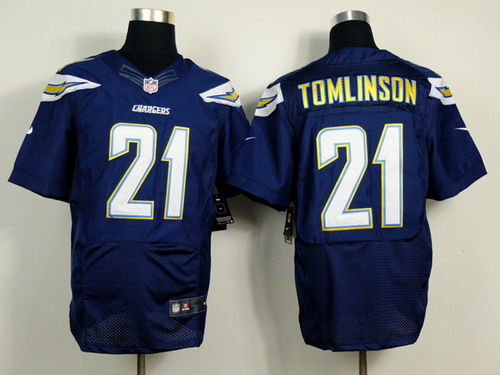 Nike San Diego Chargers #21 LaDainian Tomlinson 2013 Navy Blue Elite Jersey