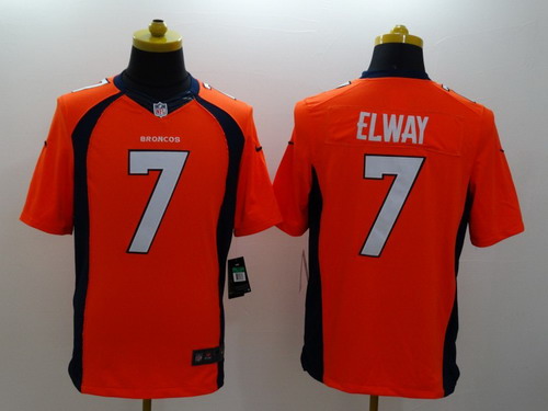 Nike Denver Broncos #7 John Elway 2013 Orange Limited Jersey