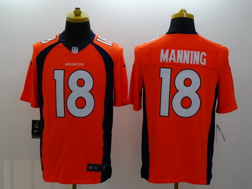 Nike Denver Broncos #18 Peyton Manning 2013 Orange Limited Jersey