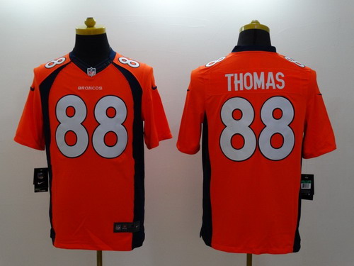 Nike Denver Broncos #88 Demaryius Thomas 2013 Orange Limited Jersey