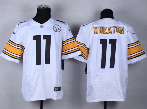 Nike Pittsburgh Steelers #11 Markus Wheaton White Elite Jersey