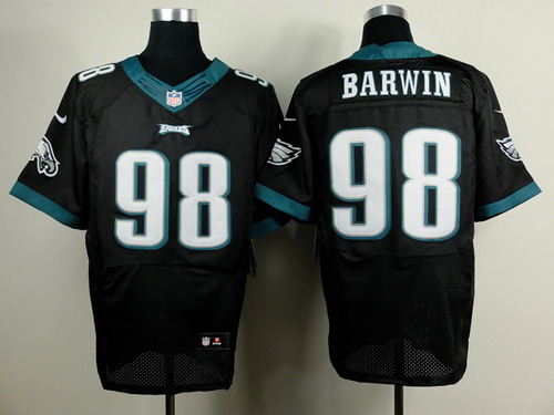 Nike Philadelphia Eagles #98 Connor Barwin 2014 Black Elite Jersey