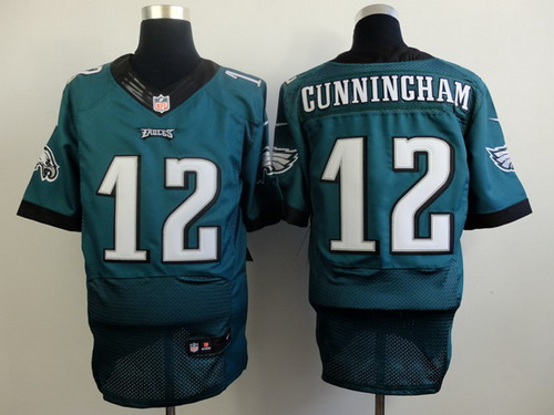 Nike Philadelphia Eagles #12 Randall Cunningham 2014 Dark Green Elite Jersey