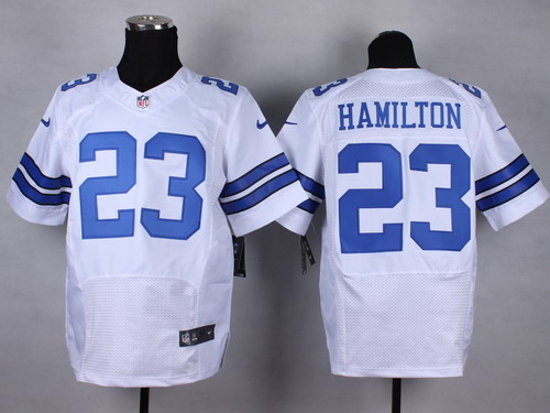 Nike Dallas Cowboys #23 Jakar Hamilton White Elite Jersey