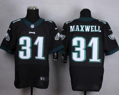 Nike Philadelphia Eagles #31 Byron Maxwell 2014 Black Elite Jersey