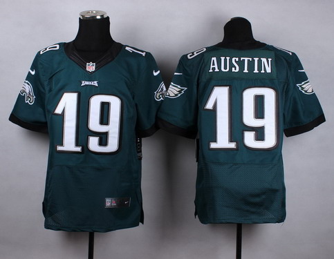 Nike Philadelphia Eagles #19 Miles Austin Dark Green Elite Jersey