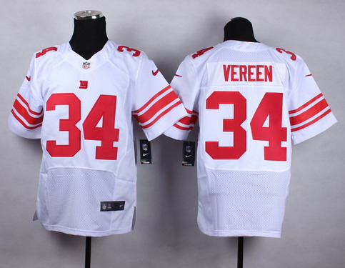 Nike New York Giants #34 Shane Vereen White Elite Jersey