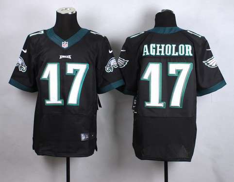 Men's Philadelphia Eagles #17 Nelson Agholor 2014 Nike Black Elite Jersey