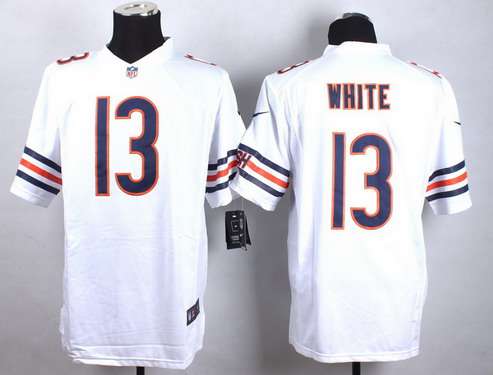 Nike Chicago Bears #13 Kevin White 2015 NFL Draft 7th Overall Pick White Limited Jersey