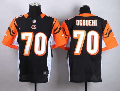 Nike Cincinnati Bengals #70 Cedric Ogbuehi Black Elite Jersey