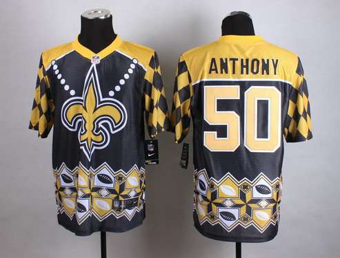 Nike New Orleans Saints #50 Stephone 2015 Noble Fashion Elite Jersey