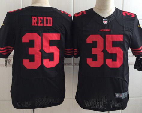 Men's San Francisco 49ers #35 Eric Reid 2015 Nike Black Elite Jersey