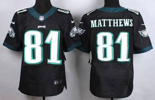 Men's Philadelphia Eagles #81 Jordan Matthews 2014 Nike Black Elite Jersey