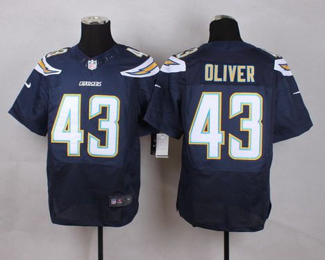 Men's San Diego Chargers #43 Branden Oliver 2013 Nike Navy Blue Elite Jersey