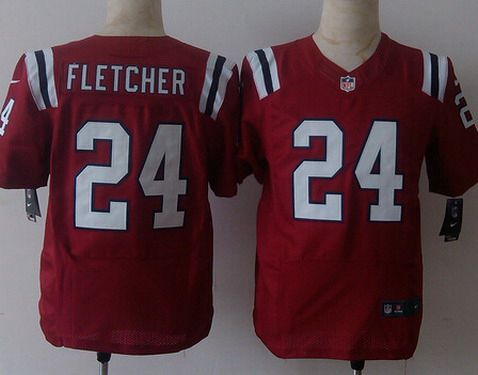 Men's New England Patriots #24 Bradley Fletcher Nike Red Elite Jersey