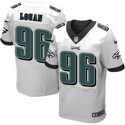 Men's Philadelphia Eagles #96 Bennie Logan 2014 Nike White Elite Jersey