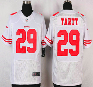 San Francisco 49ers #29 Jaquiski Tartt Nike White Elite Jersey