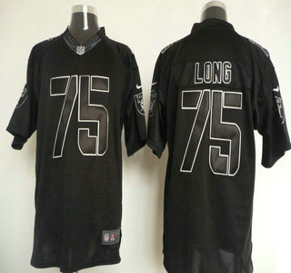 Nike Oakland Raiders #75 Howie Long Impact Limited Black Jersey