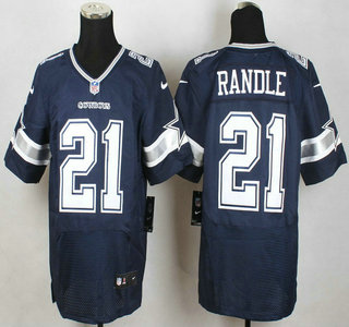 Dallas Cowboys #21 Joseph Randle Nike Blue Elite Jersey