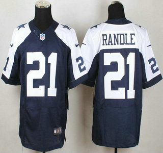 Dallas Cowboys #21 Joseph Randle Nike Blue Thanksgiving Elite Jersey