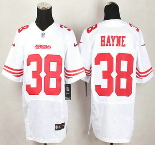 San Francisco 49ers #38 Jarryd Hayne Nike White Elite Jersey