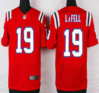 New England Patriots #19 Brandon LaFell Red Alternate NFL Nike Elite Jersey