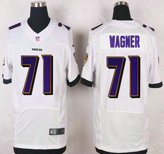 Baltimore Ravens #71 Rick Wagner White Road NFL Nike Elite Jersey