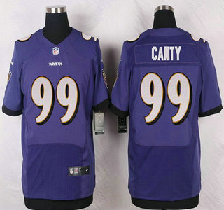 Baltimore Ravens #99 Chris Canty Purple Team Color NFL Nike Elite Jersey