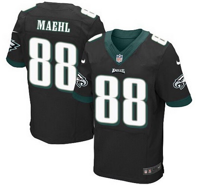 Philadelphia Eagles #88 Jeff Maehl Black Alternate NFL Nike Elite Jersey