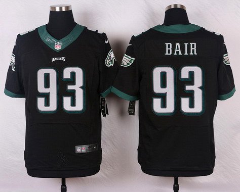 Philadelphia Eagles #93 Brandon Bair Black Alternate NFL Nike Elite Jersey