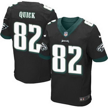 Philadelphia Eagles #82 Mike Quick Black Retired Player NFL Nike Elite Jersey