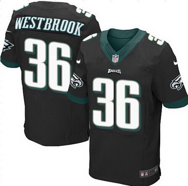 Philadelphia Eagles #36 Brian Westbrook Black Retired Player NFL Nike Elite Jersey