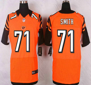 Men's Cincinnati Bengals #71 Andre Smith Orange Alternate NFL Nike Elite Jersey