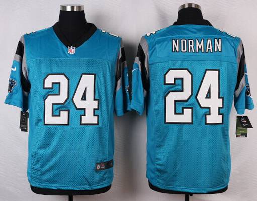 Men's Carolina Panthers #24 Josh Norman Light Blue Alternate NFL Nike Elite Jersey